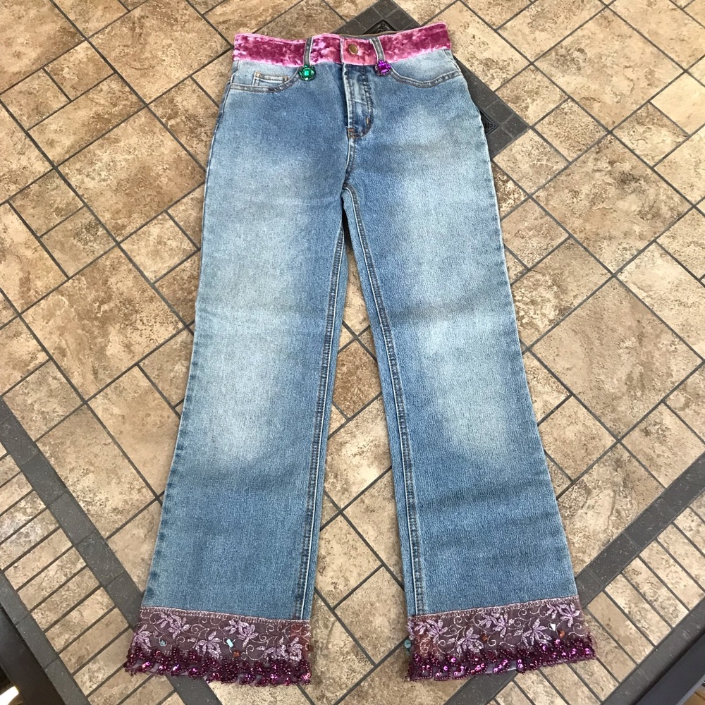 Beautiful Girl Bejeweled Jeans